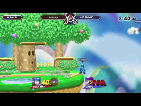 Arcadian #1 - Sonicmega (Megaman) vs AHB Mattyice (Mario) - Smash Wii U