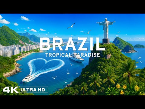 BRAZIL 4K - Incredible Scenes, Vibrant Culture & Hidden Travel Gems with Deep House Chill Music 🎵