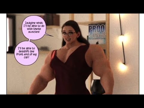Female muscle comic cartoon Bulking for Romance Chapter 2 part 4 end
