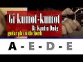 Gi kumut-kumot by Kantin Dudg Guitar play with chords with 1234 band