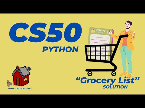 CS50 Grocery List - Python Programming