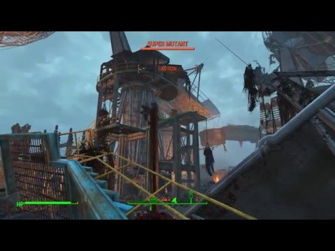 Fallout 4 Melee Only Survival Difficulty - Super Mutant Hell! Ep 34