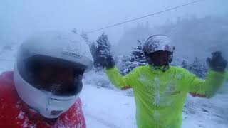 preview picture of video 'Let it snow. Let it snow... Ride to Muktinah, NEPAL & it's SNOWING!'