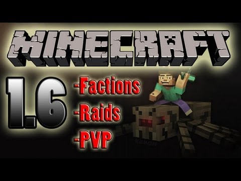 Minecraft 1.6.2 Server  Raiding PVP Factions!