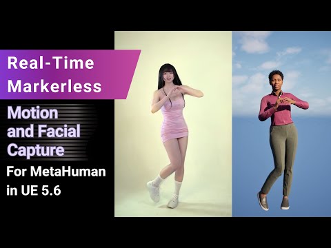 Real-Time Motion and Facial Capture for MetaHuman in UE 5.6 Using a Webcam or Video Files