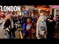 Halloween Night Walk Through The London City London Night Walk 4K HDR