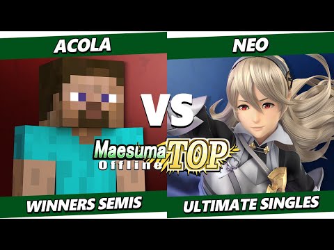 Maesuma TOP 12 Top 8 - Acola (Steve, Kazuya) Vs. Neo (Corrin) Smash Ultimate - SSBU