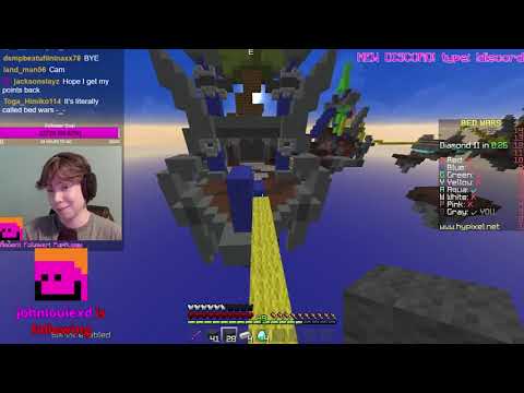 hypixel youtube rank is overpowered. (minecraft bedwars) camman18 Full Twitch VOD