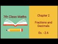 Q4 5 Ex 2 6 Fractions And Decimals Ll Chapter 2 Class 7th Maths Solutions Ll