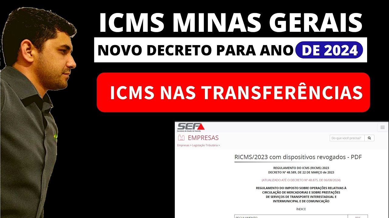 ICMS MINAS GERAIS - TRANSFERÊNCIA 2024