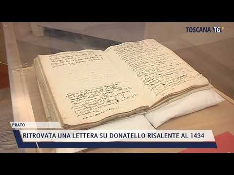 2022-05-06 PRATO - RITROVATA UNA LETTERA SU DONATELLO RISALENTE AL 1434