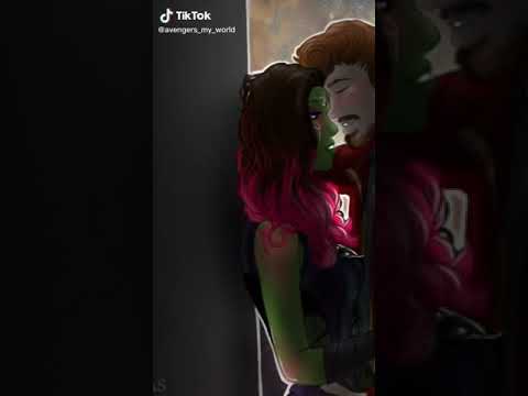 Peter Quill and gamora