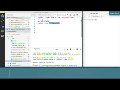 Angular 6 Basics 20 - Creating a service