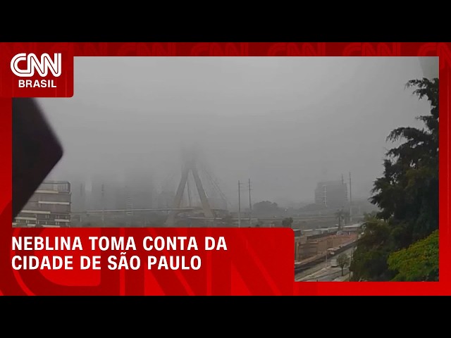 Neblina cobriu a Avenida Paulista neste sábado (26); veja imagens | CNN AGORA