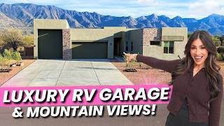 Inside this LUXURY Tucson RV GARAGE Home With INCREDIBLE Mountain Views!