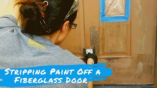 How to Strip Paint OFF a Fiberglass Front Door | Latex/Oil/Factory Finish | Max Strip Paint Stripper