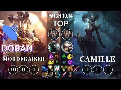 DRX Doran Mordekaiser vs Camille Top - KR Patch 10.14