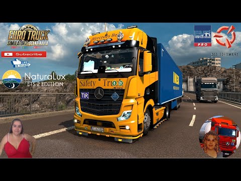 Euro Truck Simulator 2 (1.38 Beta) Mercedes Benz New Actros 2019 by Actros 5 Crew + DLC's & Mods