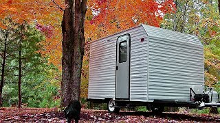 DIY Camper Cost and Weight !! installing a fridge and heater