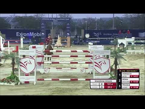 Max Kühner mit Elektric Blue P Global Champions League - DOHA/QAT 06.03.2021