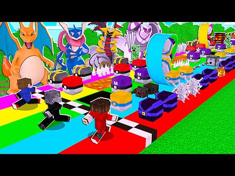 CORRIDA de LUCKY PIXELMON +100 DE SORTE POKÉMON INICIAL VS LENDÁRIO - MINECRAFT PIXELMON MOD