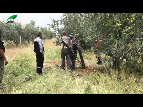 استهداف مقرات النظام في بلدة خربة غزالة في ريف درعا بقذائف الهاون من قبل لواء مغاوير الجنوب