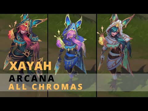 Arcana Xayah All Chromas - League Of Legends