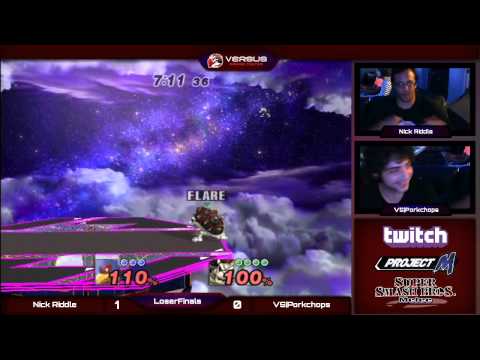 VS Weekly 9/10/14 - Losers Finals- Nick Riddle (Link/Bowser) vs VS|PorkChops (Falco) - ProjectM