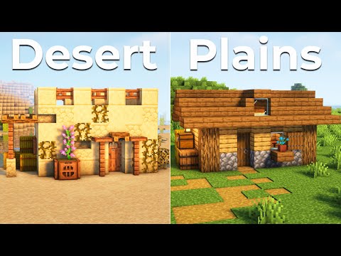 Minecraft: 3 Starter Houses in 3 Different Biomes!