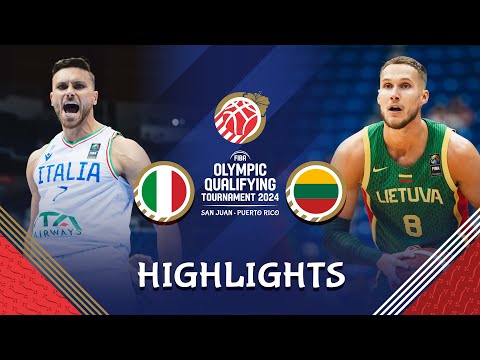 Lithuania 🇱🇹 too strong for Italy 🇮🇹 in Semi-Finals | Highlights | FIBA OQT 2024 Puerto Rico