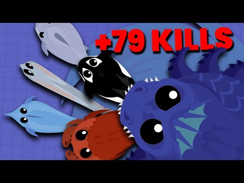 I got a 79 Kill-Streak in Solo Mope.io