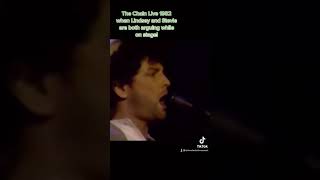 Lindsey Buckingham and Stevie Nicks auguring on Stage during The Chain