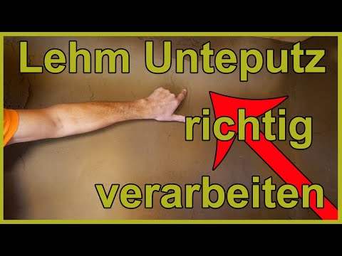 Lehm Unterputz verarbeiten - Wie geht das?