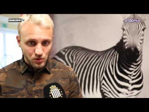 Damien Marcq et Jordan Remacle avant Sporting Lokeren - R.Charleroi.S.C.