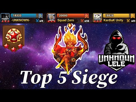 G3 Siege: -UNKNOWN- vs Squad Zero vs KardiaK Unity - Summoners War