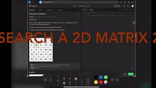 Download the video "[ LeetCode 240 ]  Search a 2D matrix 2"