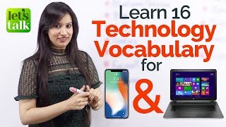 Learn Technology Vocabulary for Mobile Phone & Computers  - English Lessons to speak fluent English