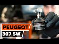 How To Change front Ball Joint on PEUGEOT 307 3H TUTORIAL AUTODOC