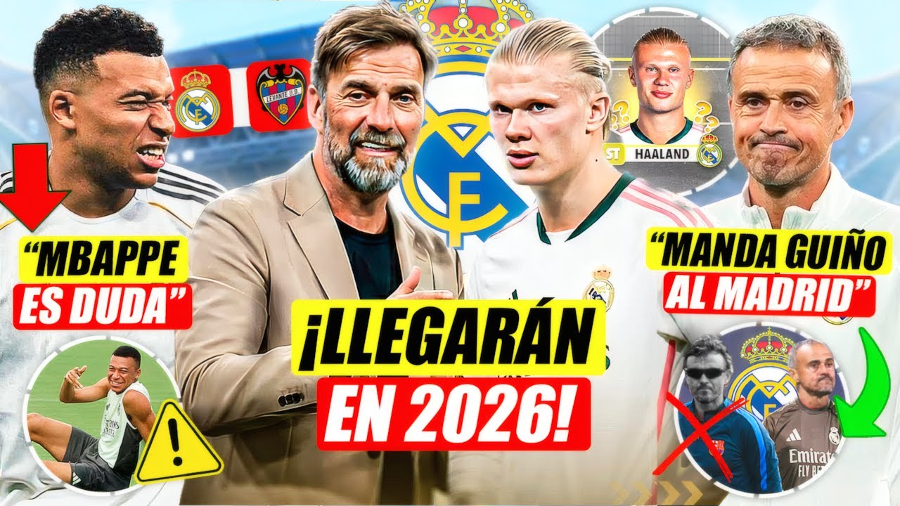 💣 ¡KLOPP Y HAALAND EN VERANO 2026! SE BUSCAN SOLUCIONES EN EL REAL MADRID | ¿GUIÑO DE LUIS ENRRIQUE?