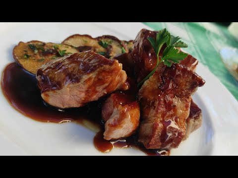 SALSA MANZADILLO CON CERDO A LA PLANCHA