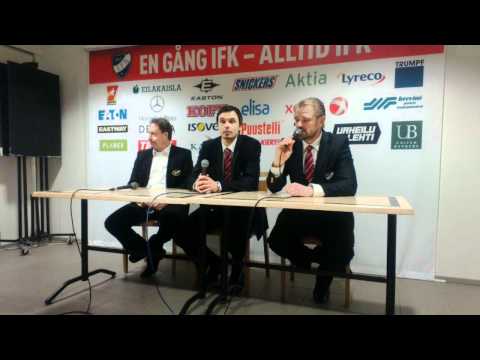 Lehdistötilaisuus IFK-Kärpät 28.1.2012