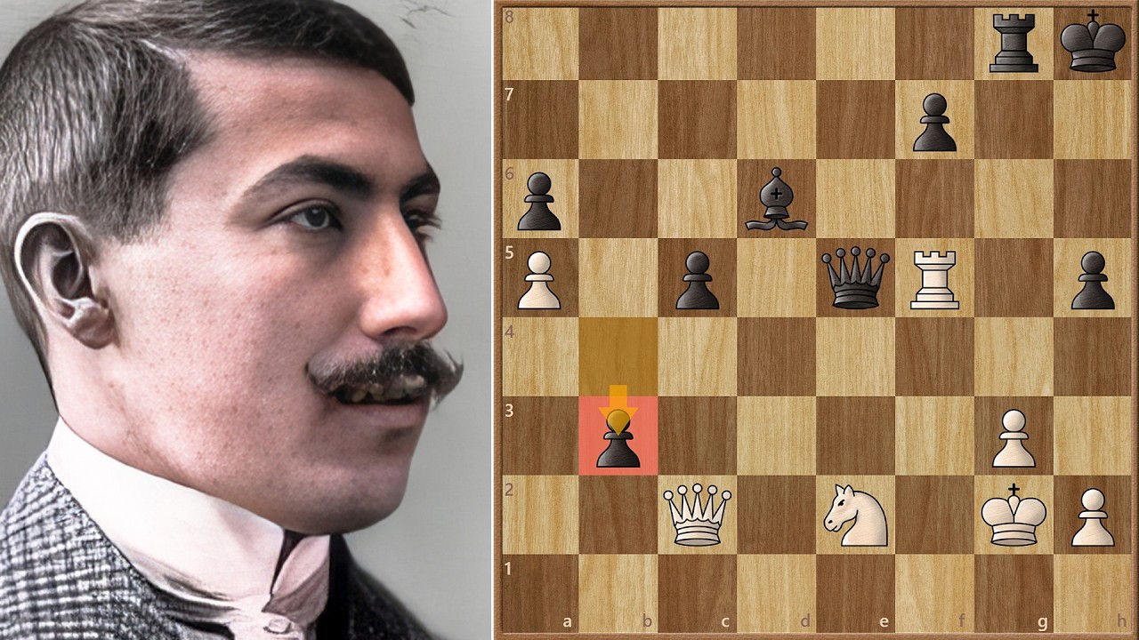 Video thumbnail for The Ultimate Fighter || Akiba Rubinstein vs Oldřich Duras || San Sebastian (1911)