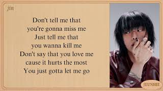 Download lagu JIN Don't Say You Love Me Lyrics mp3