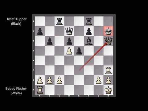 Bobby Fischer vs Josef Kupper - Zurich (1959) #30
