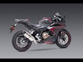 Yoshimura R-77 Street Slip On CF Exhaust Pipe Works Honda CBR500R