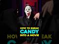 Sneaking a Candy Worm Into the Movie Theater!