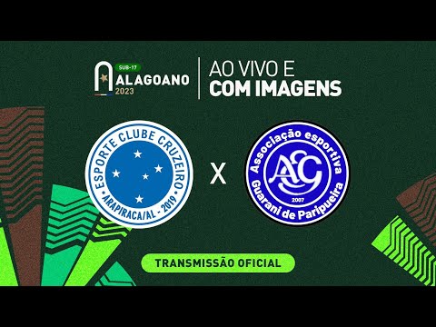 Cruzeiro x Guarani de Paripueira - Quartas de Final - ALAGOANO SUB 17