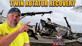 Download lagu HEAVY ACCIDENT, Twin Rotator Recovery, Straight truck Rollover mp3
