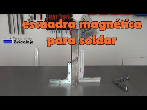 Cómo hacer una escuadra magnética para soldar