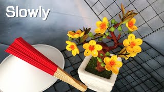 ABC TV | How To Make Apricot Blossom Bonsai Tree (Slowly) | Paper Quilling - Craft Tutorial